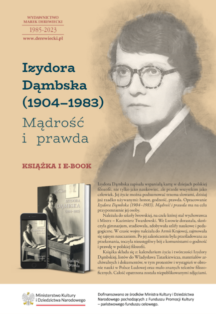 Plakat promocyjny - Izydora Dąmbska (1904-1983). Mądrość i prawda